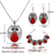 Vintage Acrylic Stone Owl Necklace-Bracelet-Earring Set - 3 Colors - [neshe.in]
