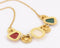 Multicolor Geometric Choker Vintage  Necklace Charm - [neshe.in]