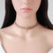 Velvet Suede Choker Necklace with Rectangle Pendant - 3 Styles - [neshe.in]