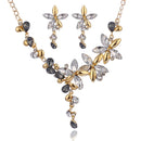 Colorful Zircon Necklace-Earrings Set - 3 Colors - [neshe.in]