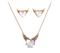 Charming Heart Pendant Necklace Earrings Set - [neshe.in]