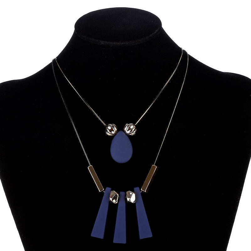 Luxury Geometric Acrylic Fashion Choker Necklace - 2 Colors - [neshe.in]