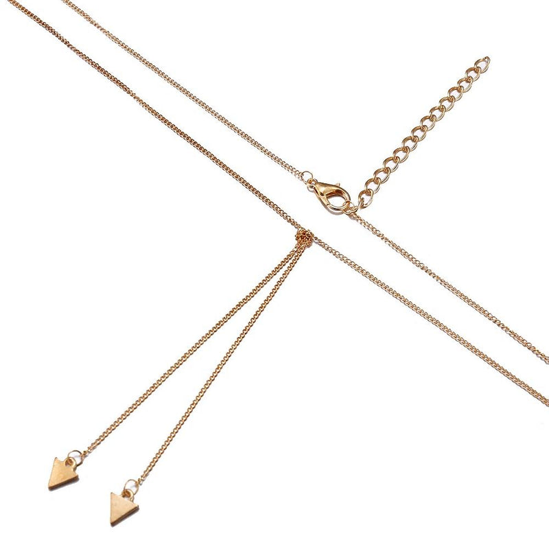 Long Triangle Tassel Necklace Collier Statement - [neshe.in]