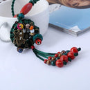 Ethnic Style Ceramic  Chain Handmade Long  Retro Necklace- 2 Colors - [neshe.in]