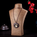 Bird Bead Long Leather Pendant Necklace for Valentine day - [neshe.in]