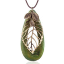 Vintage leaf woman statement necklaces & pendants - [neshe.in]