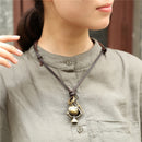 Vintage Globe Pendant statement necklace - [neshe.in]
