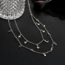 Bohemian  Multi Layer Crecent Star Pendant Necklaces- 2 Styles - [neshe.in]
