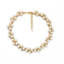 Simulated Pearl  BridesMaid / Wedding / Cocktail Choker Styled Necklace - [neshe.in]