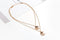 Boho Star Moon Gold Chain Double Layered Necklace - [neshe.in]