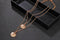 Boho Star Moon Gold Chain Double Layered Necklace - [neshe.in]