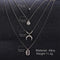 Bohemian Shell & Horn Multilayer Silver Necklace - [neshe.in]