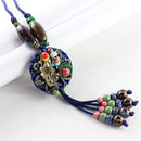 Handmade Vintage Tassel Rope with beads Long Necklace - 2 Colors - [neshe.in]