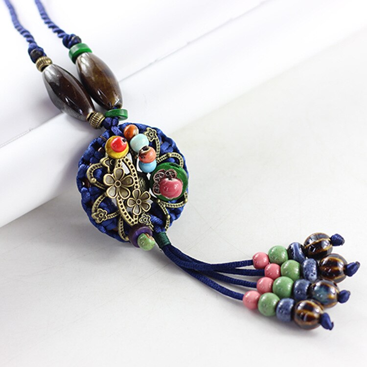 Order Beautiful Afghani Vintage Long Necklace 2 Online From Tareefan Jewels