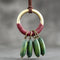 Green Wooden Pod Leather Necklace