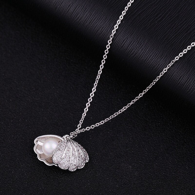 Ornate Jewels 925 Sterling Silver CZ And Freshwater Cultured Pearl Pendant  Necklace for Girls Pearl, Cubic Zirconia Rhodium Plated Sterling Silver  Necklace Price in India - Buy Ornate Jewels 925 Sterling Silver