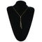 Metal Chain Collier Long Strip Pendant Necklace in Gold and Silver - [neshe.in]