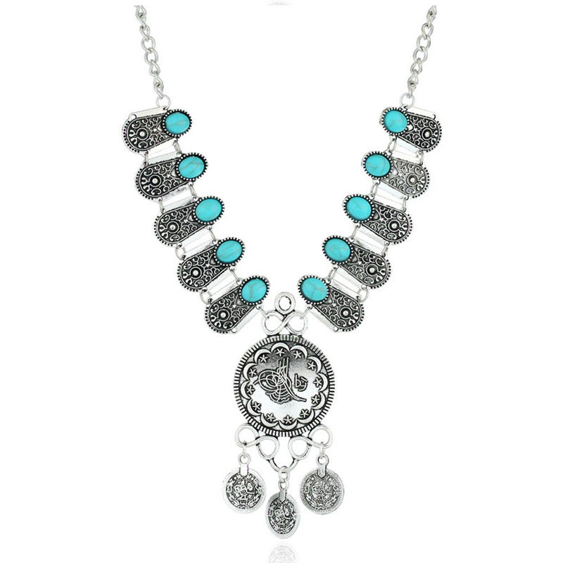 Fashion Retro Boho Coin Statement Long Necklace - 2 Colors - [neshe.in]