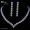 Stylish CZ Crystal Party Wedding Necklace Earrings Set - [neshe.in]