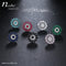 Round AAA CZ Crystal Stud Earrings - 5 Colors - [neshe.in]