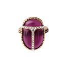 Purple Insect Statement Beetle Ring - [neshe.in]