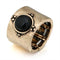 Antique Gold Adjustable Statement Party Ring - [neshe.in]