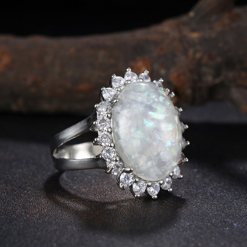 benefits of opal, white opal stone, opal silver ring, opal silver,  australian opal, ethiopian opal, white opal, diamond substitute – CLARA