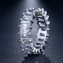 CZ Austrian Zircon Crystal  Unique Special Occasion Ring - [neshe.in]