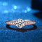 Golden CZ Clear Crystal Adjustable Party Ring - [neshe.in]