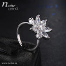 AAA CZ Delicate Flower Ring - 2 Sizes