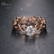Love Openwork Heart Stackable Rose Gold CZ Ring