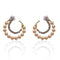 Vintage Moon Pearl Stud Star Crystal Earrings - 2 Colors - [neshe.in]