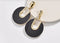 Big Round Acrylic Dangle Earrings - 2 Colors