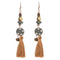 Bohemian Ethnic Brown Tassel Earrings - [neshe.in]