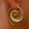 Round Spiral Dangle Tribal Hoop Earrings - 6 Styles - [neshe.in]